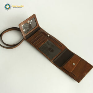 Persian Leather Wearable Wallet (Farvahar Design)