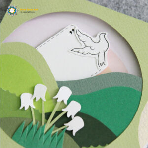 Pop-up Card (Hand-made) (Lily design)